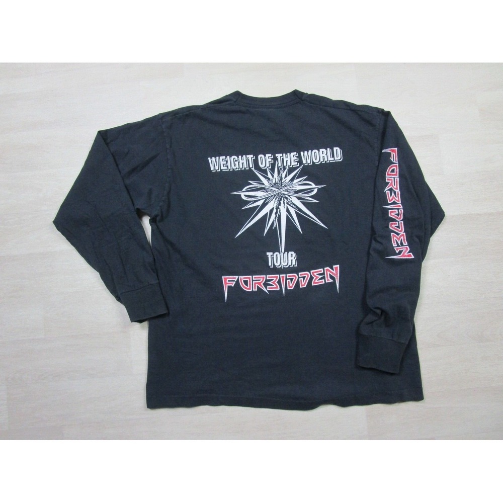 Vintage Forbidden Concert T Shirt (XL) Weight of the World Tour Long Sleeve Band